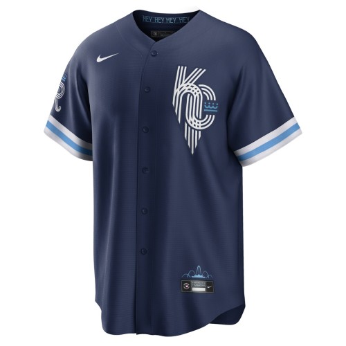 Bobby Witt Jr. Kansas City Royals Nike 2022 City Connect Replica Player Jersey - Navy Bobby Witt Jr. Kansas City Royals Nike 2022 City Connect Replica Player Jersey - Navy