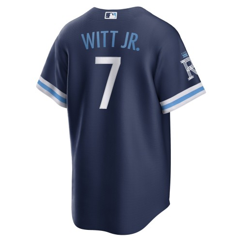 Bobby Witt Jr. Kansas City Royals Nike 2022 City Connect Replica Player Jersey - Navy Bobby Witt Jr. Kansas City Royals Nike 2022 City Connect Replica Player Jersey - Navy