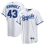 Carlos Hernández Kansas City Royals Nike Home Replica Player Jersey - White Carlos Hernández Kansas City Royals Nike Home Replica Player Jersey - White