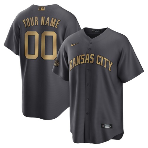 Kansas City Royals Nike 2022 MLB All-Star Game Replica Custom Jersey - Charcoal Kansas City Royals Nike 2022 MLB All-Star Game Replica Custom Jersey - Charcoal