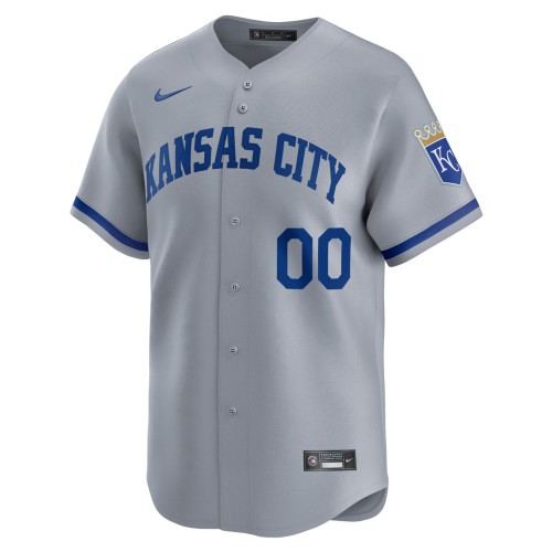 Kansas City Royals Nike Away Limited Custom Jersey - Gray Kansas City Royals Nike Away Limited Custom Jersey - Gray