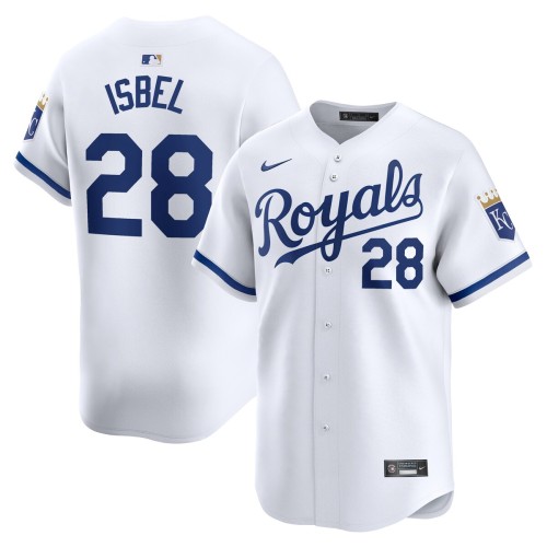 Kyle Isbel Kansas City Royals Nike Home Limited Player Jersey - White Kyle Isbel Kansas City Royals Nike Home Limited Player Jersey - White