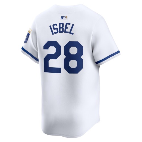 Kyle Isbel Kansas City Royals Nike Home Limited Player Jersey - White Kyle Isbel Kansas City Royals Nike Home Limited Player Jersey - White