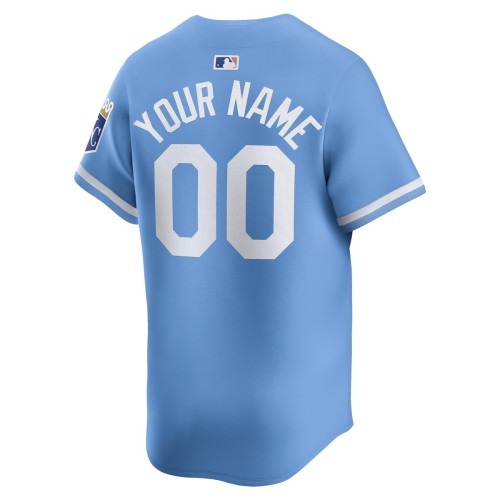 Kansas City Royals Nike Alternate Limited Custom Jersey – Light Blue Kansas City Royals Nike Alternate Limited Custom Jersey – Light Blue