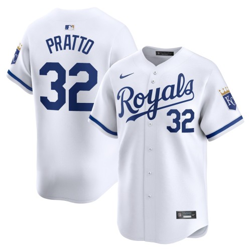 Nick Pratto Kansas City Royals Nike Home Limited Player Jersey - White Nick Pratto Kansas City Royals Nike Home Limited Player Jersey - White