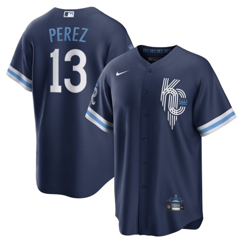 Salvador Perez Kansas City Royals Nike 2022 City Connect Replica Player Jersey - Navy Salvador Perez Kansas City Royals Nike 2022 City Connect Replica Player Jersey - Navy