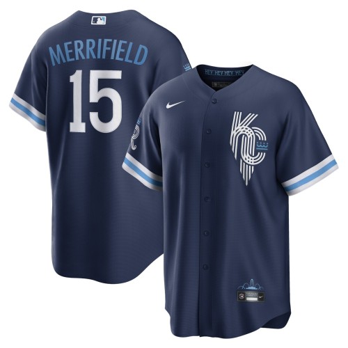 Whit Merrifield Kansas City Royals Nike 2022 City Connect Replica Player Jersey - Navy Whit Merrifield Kansas City Royals Nike 2022 City Connect Replica Player Jersey - Navy