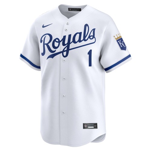 Kansas City Royals Nike #1 Dad Home Limited Jersey - White Kansas City Royals Nike #1 Dad Home Limited Jersey - White