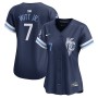 Bobby Witt Jr. Kansas City Royals Nike Women's City Connect Limited Player Jersey - Navy Bobby Witt Jr. Kansas City Royals Nike Women's City Connect Limited Player Jersey - Navy