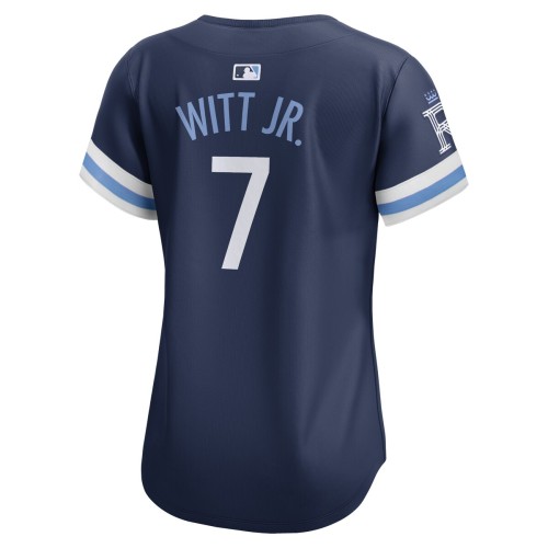 Bobby Witt Jr. Kansas City Royals Nike Women's City Connect Limited Player Jersey - Navy Bobby Witt Jr. Kansas City Royals Nike Women's City Connect Limited Player Jersey - Navy