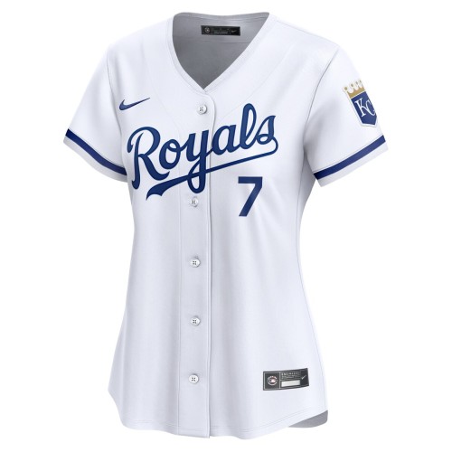 Bobby Witt Jr. Kansas City Royals Nike Women's Home Limited Player Jersey - White Bobby Witt Jr. Kansas City Royals Nike Women's Home Limited Player Jersey - White