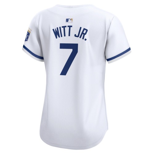 Bobby Witt Jr. Kansas City Royals Nike Women's Home Limited Player Jersey - White Bobby Witt Jr. Kansas City Royals Nike Women's Home Limited Player Jersey - White