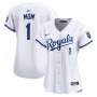 Kansas City Royals Nike Women's #1 Mom Home Limited Jersey - White Kansas City Royals Nike Women's #1 Mom Home Limited Jersey - White