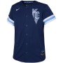 Bobby Witt Jr. Kansas City Royals Nike Youth 2022 City Connect Replica Player Jersey - Navy Bobby Witt Jr. Kansas City Royals Nike Youth 2022 City Connect Replica Player Jersey - Navy