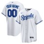 Kansas City Royals Nike Youth Replica Custom Jersey - White Kansas City Royals Nike Youth Replica Custom Jersey - White