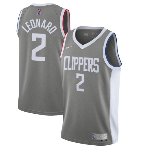 Kawhi Leonard LA Clippers Nike 2020/21 Swingman Player Jersey Gray - Earned Edition Kawhi Leonard LA Clippers Nike 2020/21 Swingman Player Jersey Gray - Earned Edition