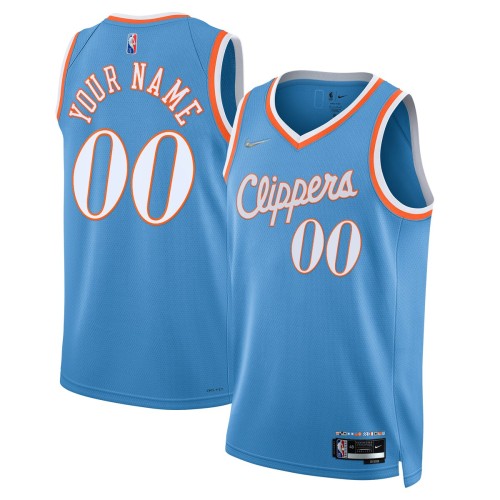LA Clippers Nike 2021/22 Swingman Custom Jersey - City Edition - Light Blue LA Clippers Nike 2021/22 Swingman Custom Jersey - City Edition - Light Blue