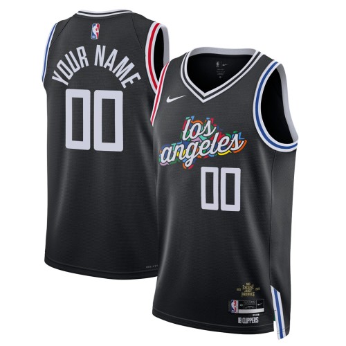 LA Clippers Nike Unisex 2022/23 Swingman Custom Jersey - City Edition - Black LA Clippers Nike Unisex 2022/23 Swingman Custom Jersey - City Edition - Black