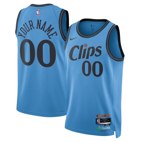 LA Clippers Nike Unisex 2024/25 Custom Swingman Jersey - City Edition - Light Blue LA Clippers Nike Unisex 2024/25 Custom Swingman Jersey - City Edition - Light Blue