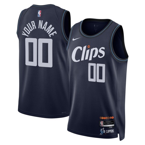 LA Clippers Nike Unisex 2023/24 Custom Swingman Jersey - Navy - City Edition LA Clippers Nike Unisex 2023/24 Custom Swingman Jersey - Navy - City Edition