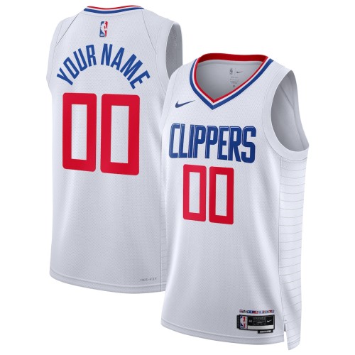 LA Clippers Nike Unisex 2022/23 Swingman Custom Jersey White - Association Edition LA Clippers Nike Unisex 2022/23 Swingman Custom Jersey White - Association Edition