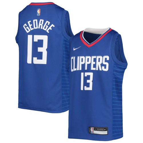 Paul George LA Clippers Nike Youth 2021/22 Diamond Swingman Jersey - Icon Edition - Royal Paul George LA Clippers Nike Youth 2021/22 Diamond Swingman Jersey - Icon Edition - Royal