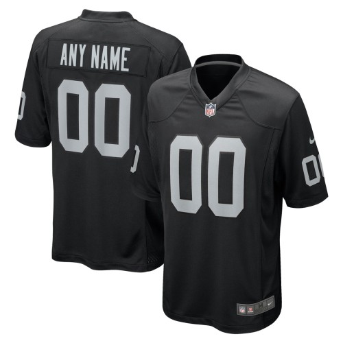 Las Vegas Raiders Nike Custom Game Jersey - Black Las Vegas Raiders Nike Custom Game Jersey - Black