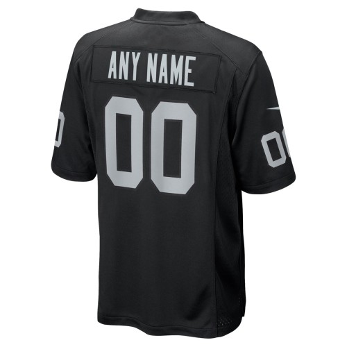 Las Vegas Raiders Nike Custom Game Jersey - Black Las Vegas Raiders Nike Custom Game Jersey - Black