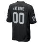 Las Vegas Raiders Nike Custom Game Jersey - Black Las Vegas Raiders Nike Custom Game Jersey - Black