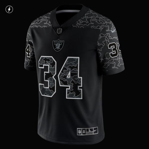 Bo Jackson Las Vegas Raiders Nike Retired Player RFLCTV Limited Jersey - Black Bo Jackson Las Vegas Raiders Nike Retired Player RFLCTV Limited Jersey - Black