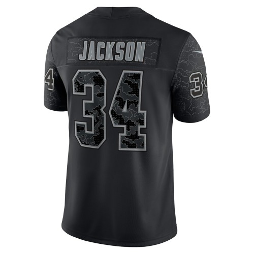 Bo Jackson Las Vegas Raiders Nike Retired Player RFLCTV Limited Jersey - Black Bo Jackson Las Vegas Raiders Nike Retired Player RFLCTV Limited Jersey - Black