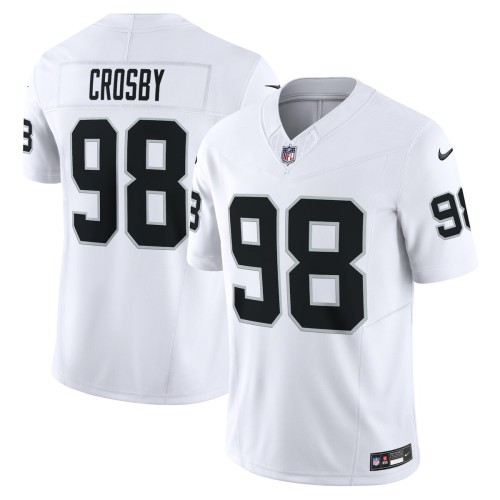 Maxx Crosby Las Vegas Raiders Nike Vapor F.U.S.E. Limited Jersey - White Maxx Crosby Las Vegas Raiders Nike Vapor F.U.S.E. Limited Jersey - White