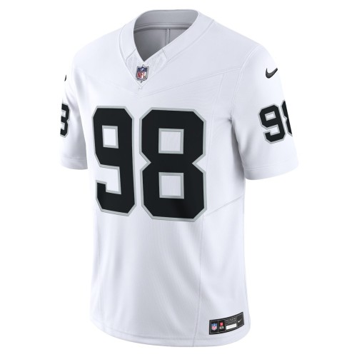 Maxx Crosby Las Vegas Raiders Nike Vapor F.U.S.E. Limited Jersey - White Maxx Crosby Las Vegas Raiders Nike Vapor F.U.S.E. Limited Jersey - White