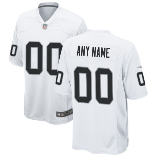 Las Vegas Raiders Nike Custom Game Jersey - White Las Vegas Raiders Nike Custom Game Jersey - White