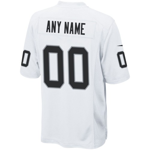 Las Vegas Raiders Nike Custom Game Jersey - White Las Vegas Raiders Nike Custom Game Jersey - White