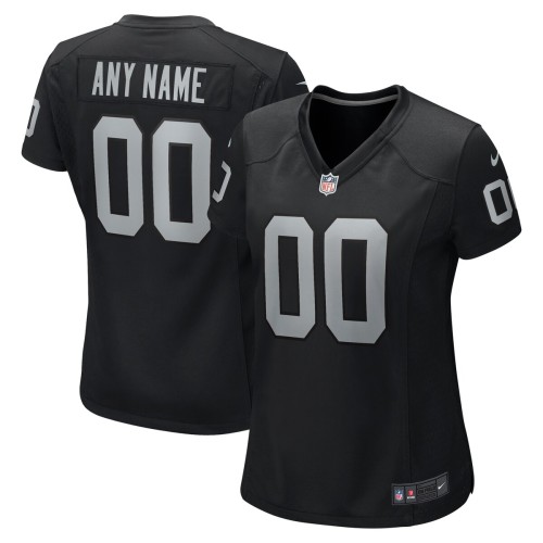 Las Vegas Raiders Nike Women's Custom Game Jersey - Black Las Vegas Raiders Nike Women's Custom Game Jersey - Black