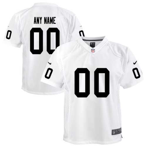 Las Vegas Raiders Nike Youth Team Custom Game Jersey - White Las Vegas Raiders Nike Youth Team Custom Game Jersey - White