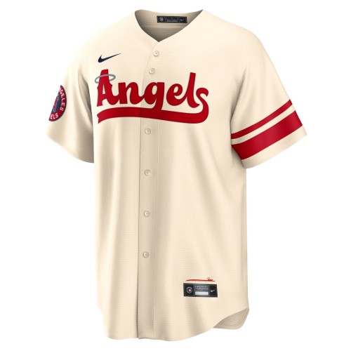 Los Angeles Angels Nike 2022 City Connect Replica Team Jersey - Cream Los Angeles Angels Nike 2022 City Connect Replica Team Jersey - Cream