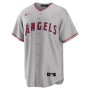 Los Angeles Angels Nike Road Custom Replica Jersey - Gray Los Angeles Angels Nike Road Custom Replica Jersey - Gray