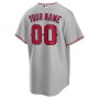 Los Angeles Angels Nike Road Custom Replica Jersey - Gray Los Angeles Angels Nike Road Custom Replica Jersey - Gray