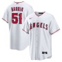 Jaime Barría Los Angeles Angels Nike Home Replica Player Jersey - White Jaime Barría Los Angeles Angels Nike Home Replica Player Jersey - White
