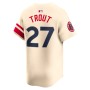 Mike Trout Los Angeles Angels Nike City Connect Limited Player Jersey - Cream Mike Trout Los Angeles Angels Nike City Connect Limited Player Jersey - Cream