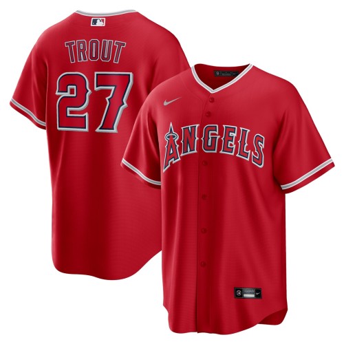 Mike Trout Los Angeles Angels Nike Alternate Replica Player Name Jersey - Red Mike Trout Los Angeles Angels Nike Alternate Replica Player Name Jersey - Red