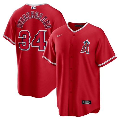 Noah Syndergaard Los Angeles Angels Nike Alternate Replica Player Jersey - Red Noah Syndergaard Los Angeles Angels Nike Alternate Replica Player Jersey - Red