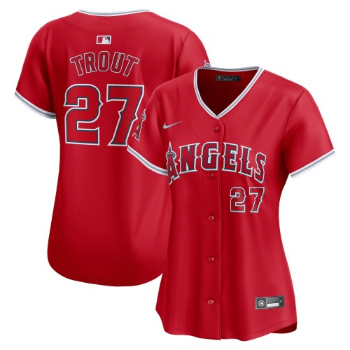 Mike Trout Los Angeles Angels Nike Women's Alternate Limited Player Jersey – Red Mike Trout Los Angeles Angels Nike Women's Alternate Limited Player Jersey – Red