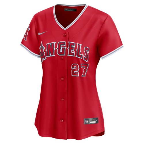 Mike Trout Los Angeles Angels Nike Women's Alternate Limited Player Jersey – Red Mike Trout Los Angeles Angels Nike Women's Alternate Limited Player Jersey – Red