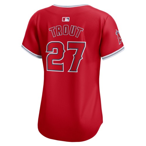 Mike Trout Los Angeles Angels Nike Women's Alternate Limited Player Jersey – Red Mike Trout Los Angeles Angels Nike Women's Alternate Limited Player Jersey – Red