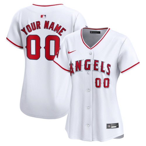 Los Angeles Angels Nike Women's Home Limited Custom Jersey - White Los Angeles Angels Nike Women's Home Limited Custom Jersey - White