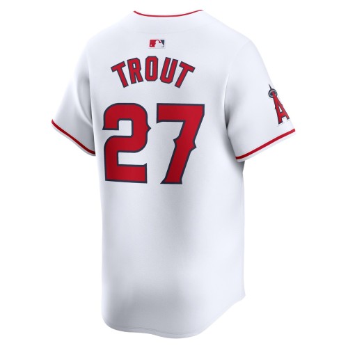 Mike Trout Los Angeles Angels Nike Youth Home Limited Player Jersey - White Mike Trout Los Angeles Angels Nike Youth Home Limited Player Jersey - White