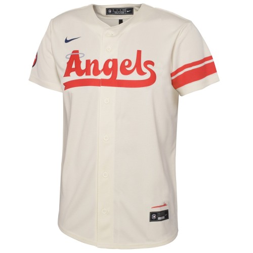 Shohei Ohtani Los Angeles Angels Nike Youth 2022 City Connect Replica Player Jersey - Cream Shohei Ohtani Los Angeles Angels Nike Youth 2022 City Connect Replica Player Jersey - Cream